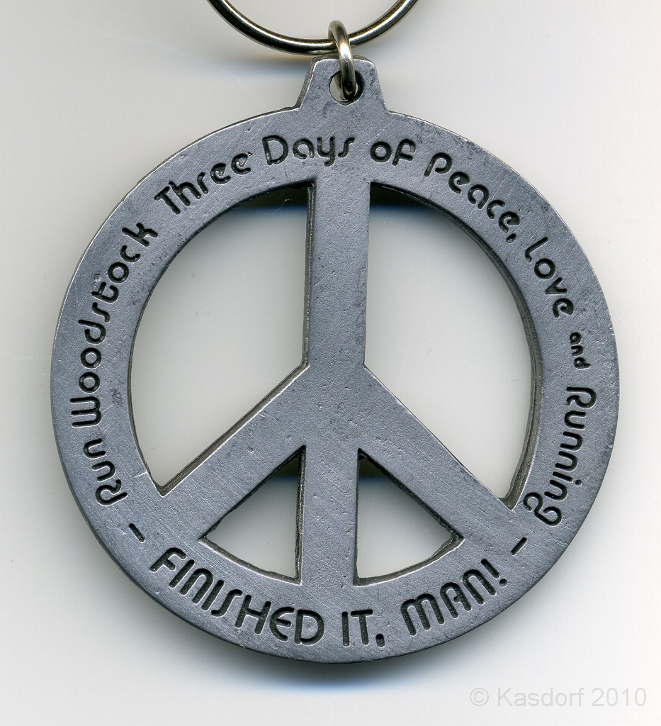 Woodstock 2010 Medal.jpg - The 2010 Woodstock 15K was run on September 25, 2010.